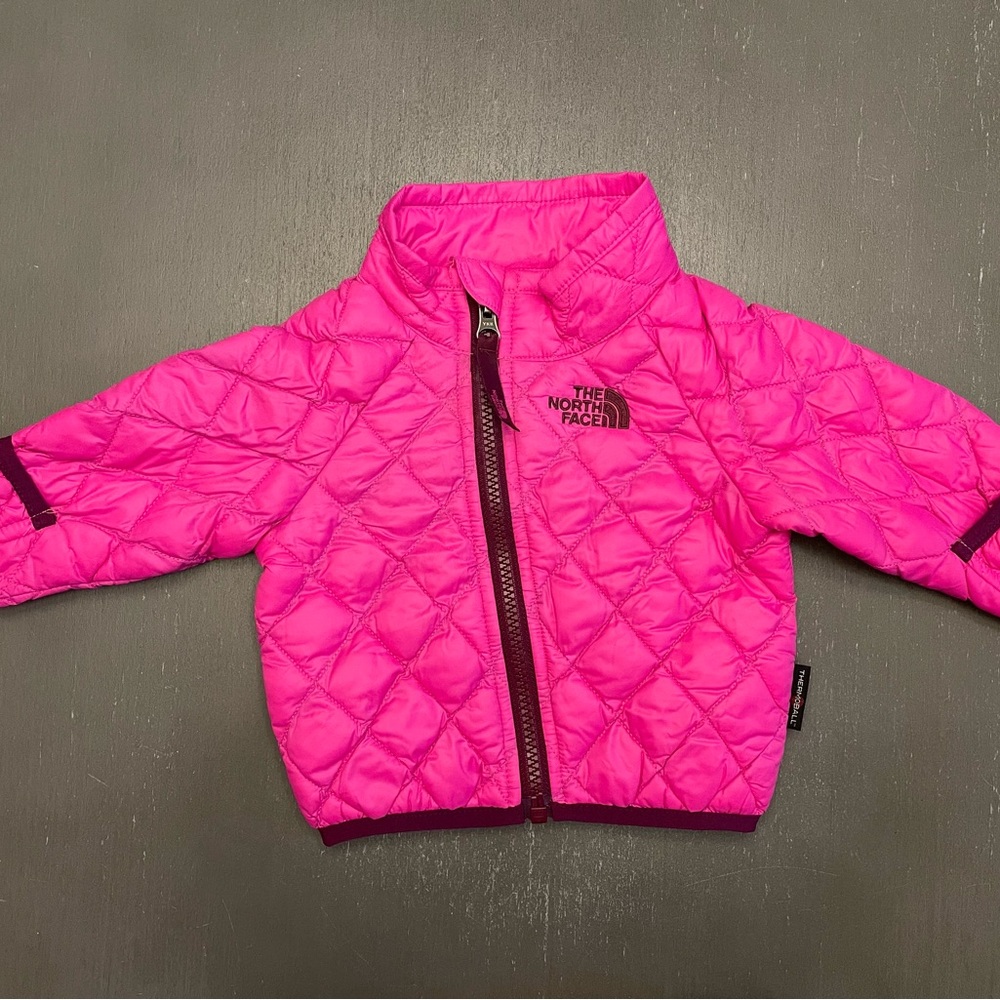 The North Face Kids Hot Pink Quilted Puffer Jacket